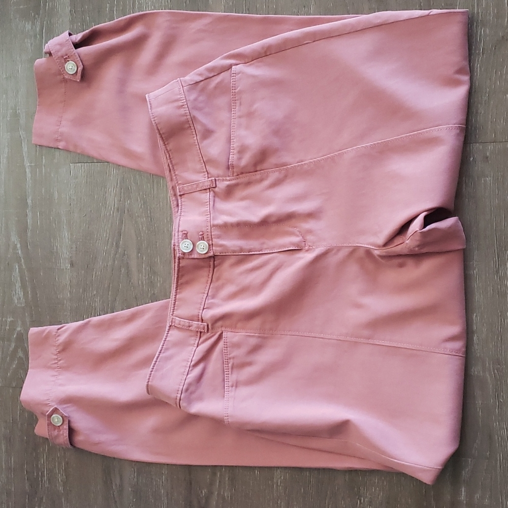 Loft Brushed Twill Salmon/Coral Pants 10